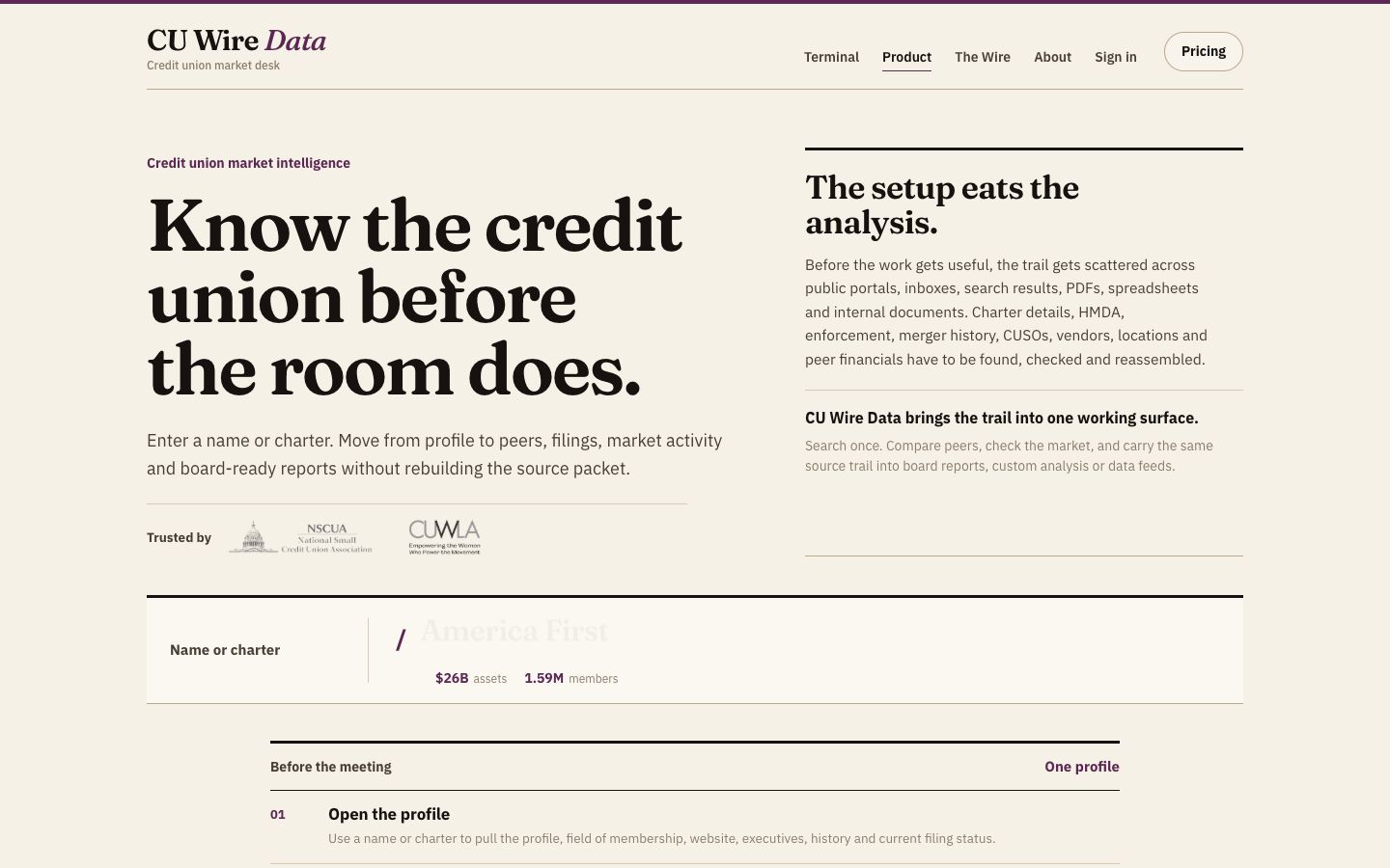 CU Wire Data — Data platform preview